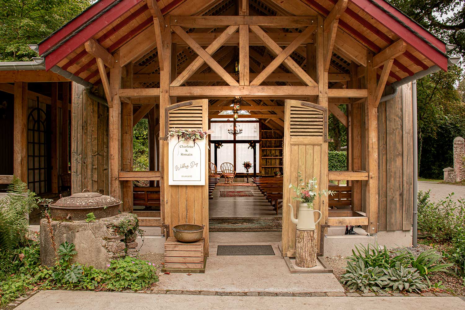 Domaine avec préau ou se marier en Bretagne entre Morbihan Finistère Cotes d'Armor et Mayenne : En Ille et Vilaine