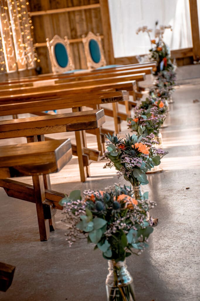 Limiter son budget de mariage en réutilisant les bouquets de cérémonie sur les tables